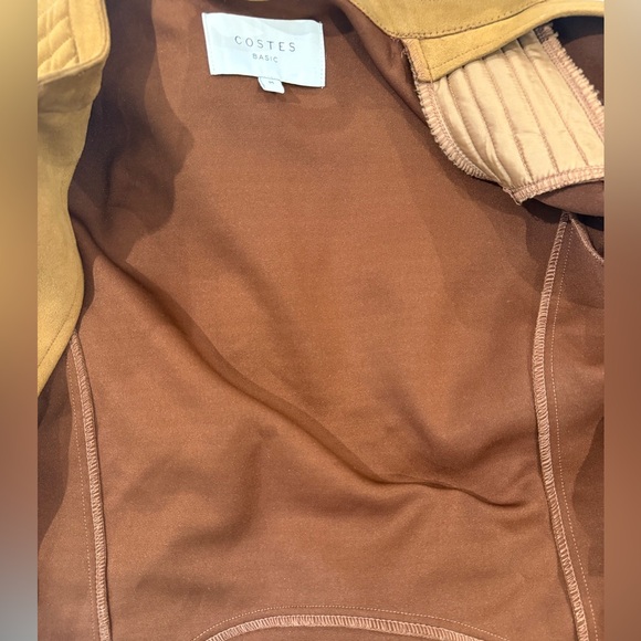 NWOT Costes Basic Suedine Biker Suede Jacket Size: Medium - Picture 13 of 16